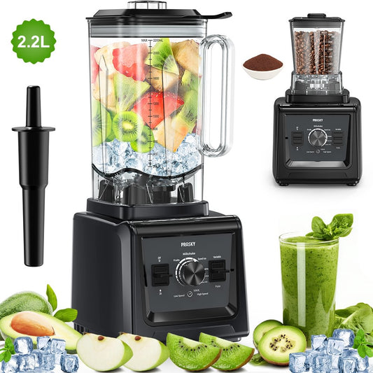 Prasky-Professional Blender for Kitchen&Smoothies, With 70oz ,2 Containers Countertop Blenders Ice Crushing,25000RPM High-Speed Blender ,Shakes & Juice, Kitchen Appliances