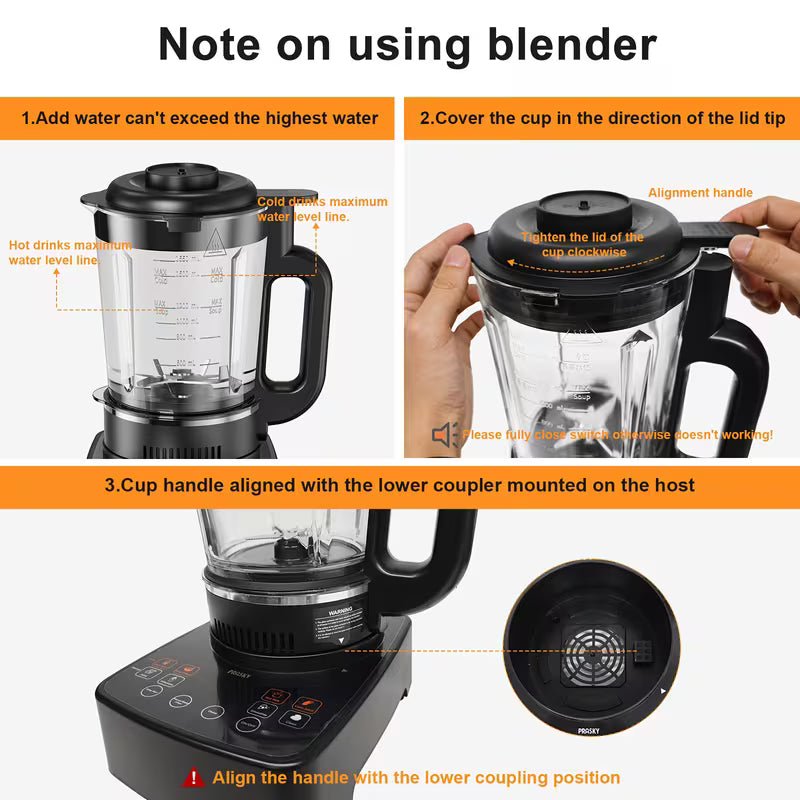 2026 Professional Kitchen Mixer with a 60Oz Glass Blender And Soy Milk Maker, a Versatile 10-In-1 Smart Blender Designed for Soups, Shakes, Smoothies, And Juices, Featuring a Soup Maker with a Stew Pot, 24-Hour Delay Cooking, a 600Ml Cup