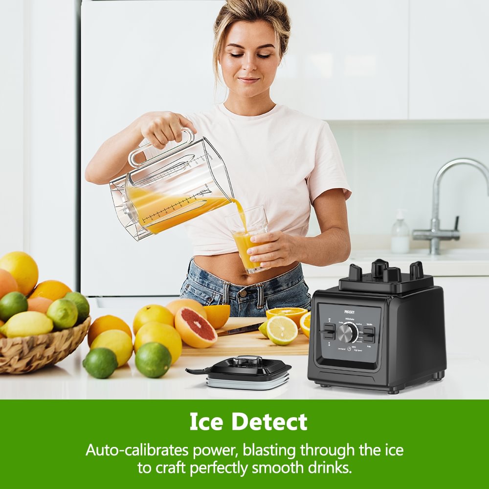 Prasky-Professional Blender for Kitchen&Smoothies, With 70oz ,2 Containers Countertop Blenders Ice Crushing,25000RPM High-Speed Blender ,Shakes & Juice, Kitchen Appliances