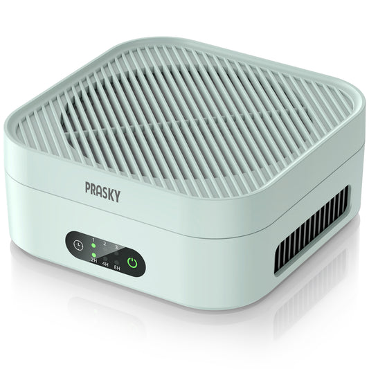 PRASKY Air Purifier for Home up to 600 Sq ft, Remove Smoke, Dust, Allergies (Green)