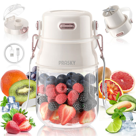 PRASKY Personal Blender, BPA Free 27oz Portable Blender for Smoothies and Shakes, Juicer Blender