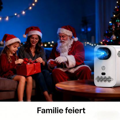 HP CC360 FHD Smart Projector with Wi-Fi, Bluetooth, Wireless Projection, Auto Focus, 4K Support for Netflix, Disney+