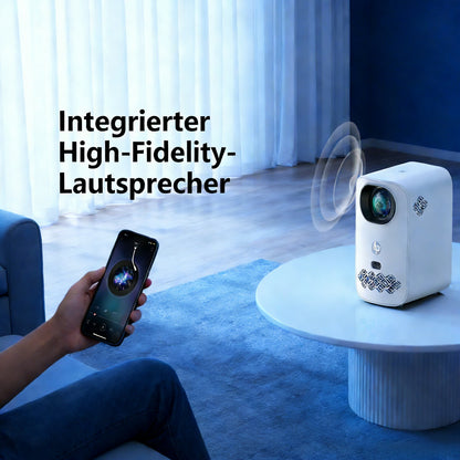 HP CC360 FHD Smart Projector with Wi-Fi, Bluetooth, Wireless Projection, Auto Focus, 4K Support for Netflix, Disney+