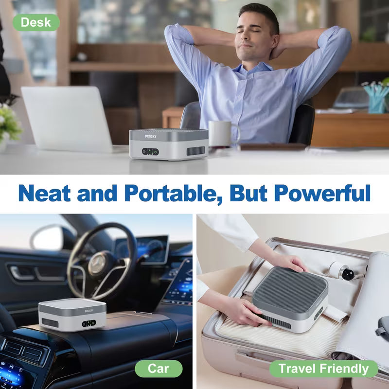 2026 Air Purifiers And Air Purifiers for Home Bedroom Up to 700 Ft², True HEPA Air Purifier for Pets Dust Dander Pollen Odor Smoke, New Quiet Wind Wheel System, Portable Car Air Purifier for Travel, Thanksgiving Presents, Christmas Presents